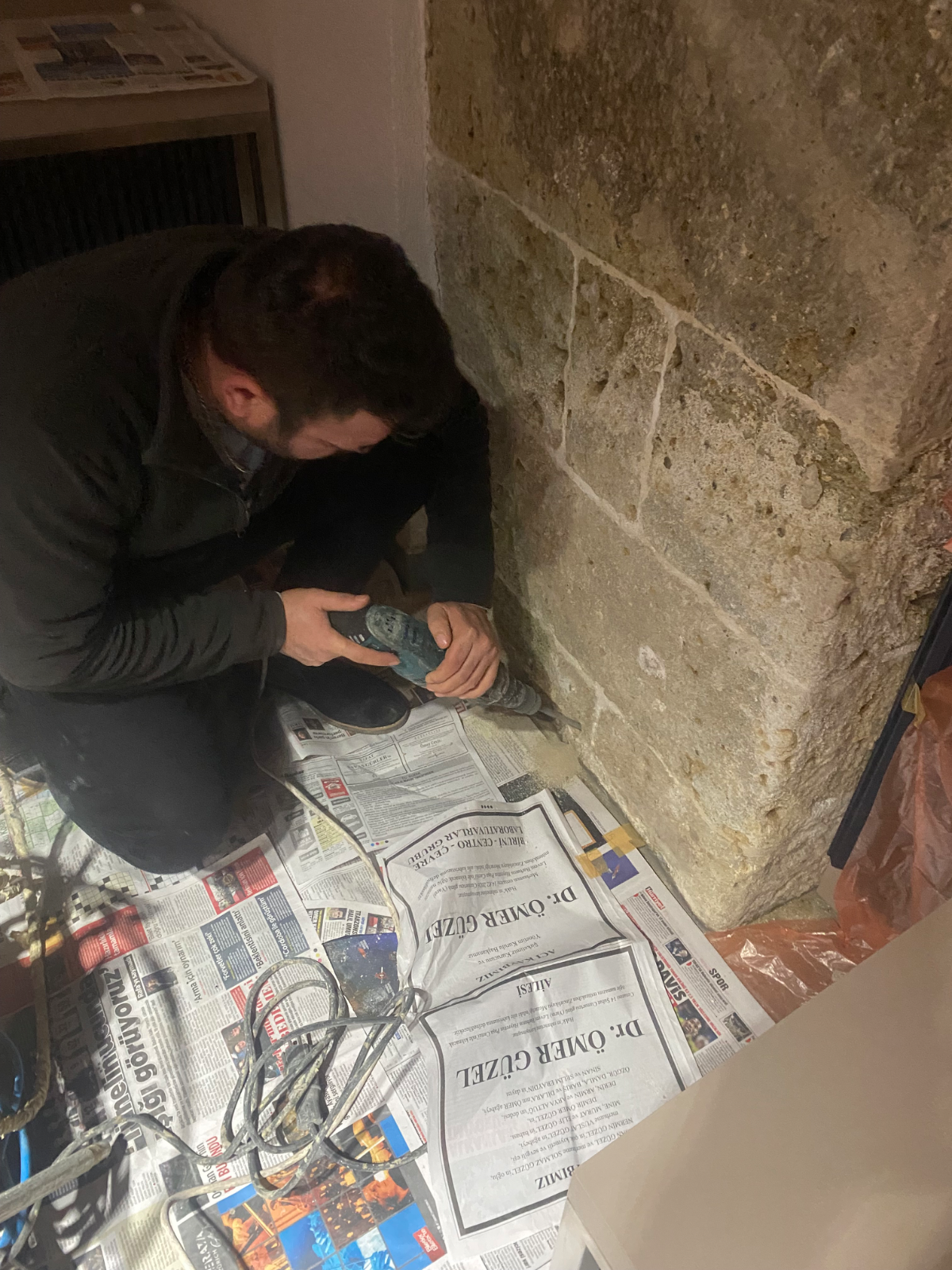 Çemberlitaş Taş Duvar Yükselen Nem Su Yalıtımı